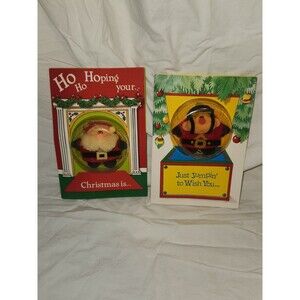 Vintage 1984 Mattel Zoogles Christmas Greeting Cards Lot – With PluSH COLLECTOR